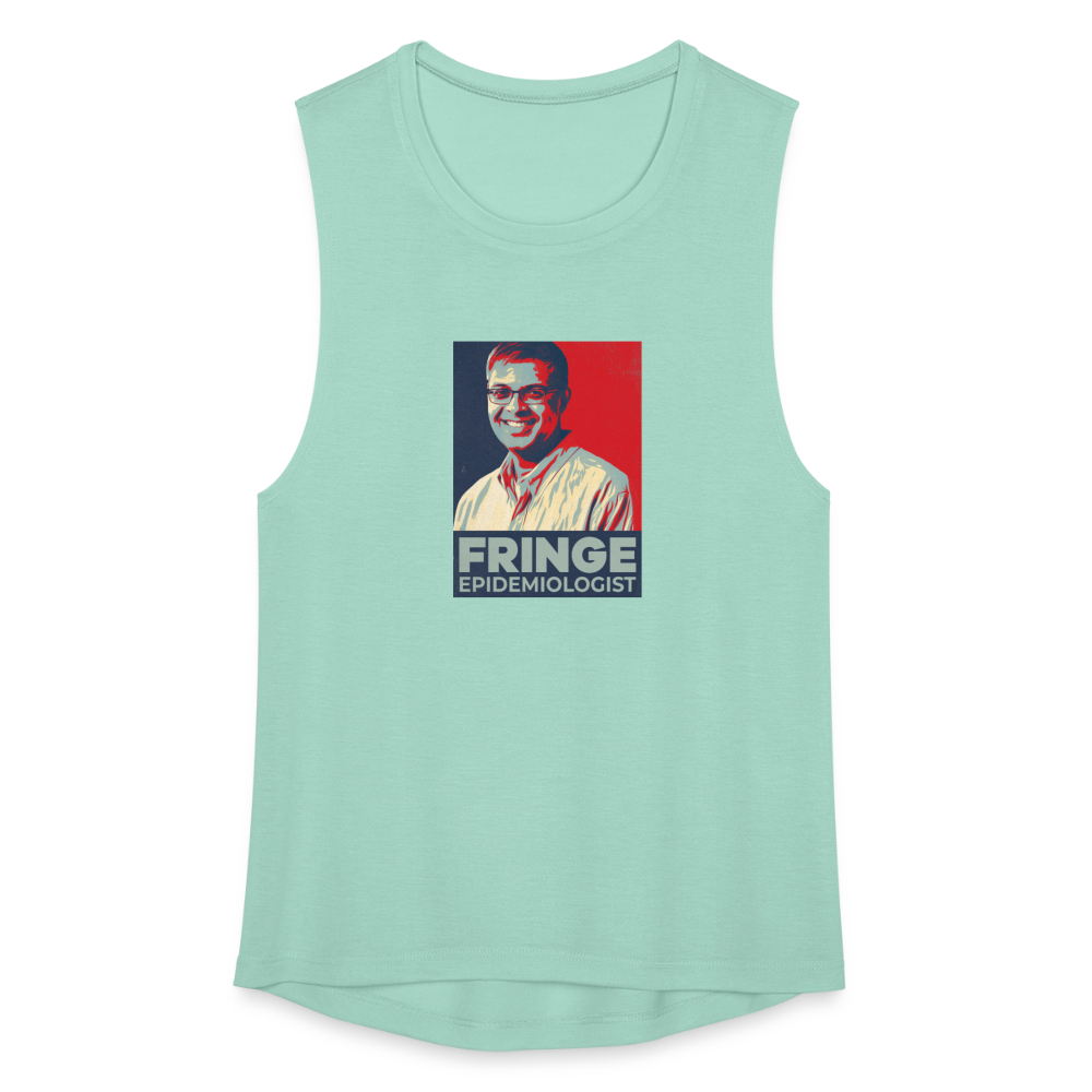 Fringe Epidemiologist | Women's Muscle Tank - dusty mint blue