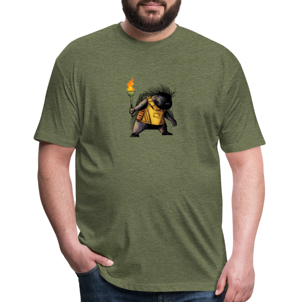 Free the Porcupine | Men's Tee - heather military green