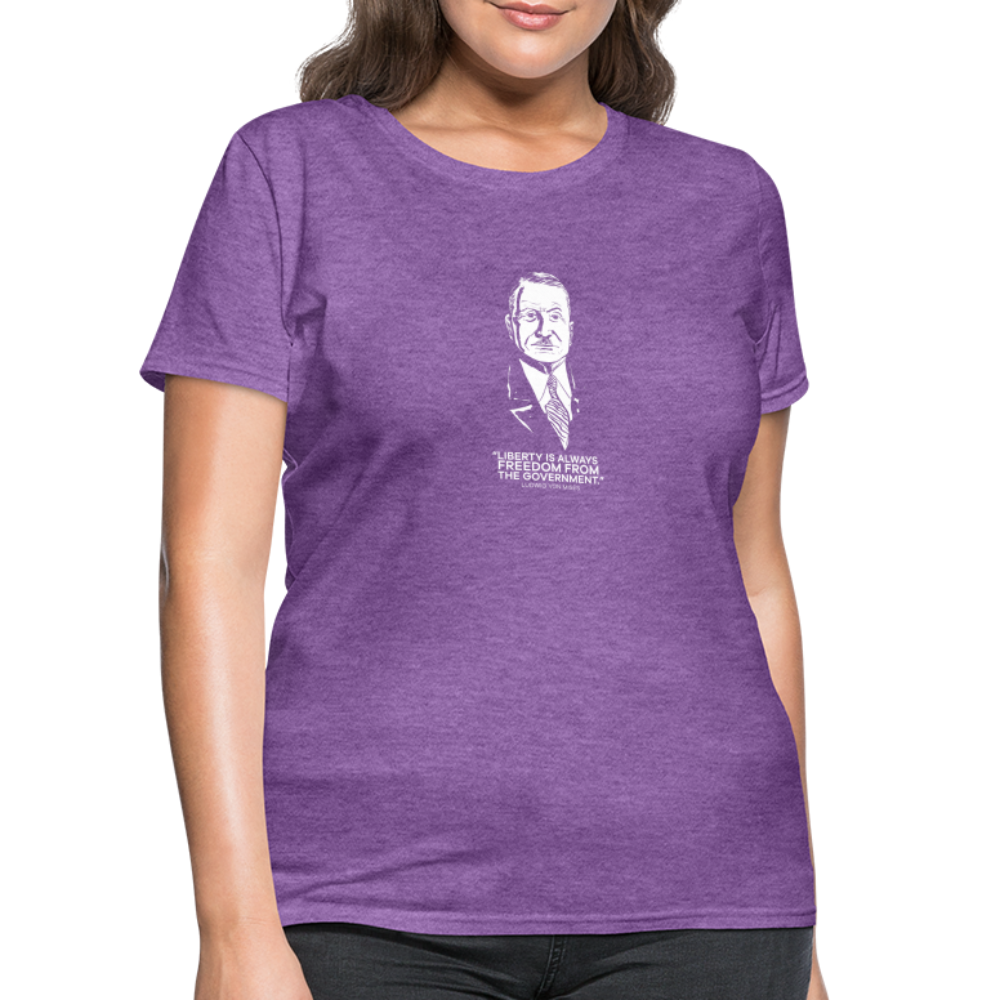 Ludwig von Mises Quote | Women's Tee - purple heather