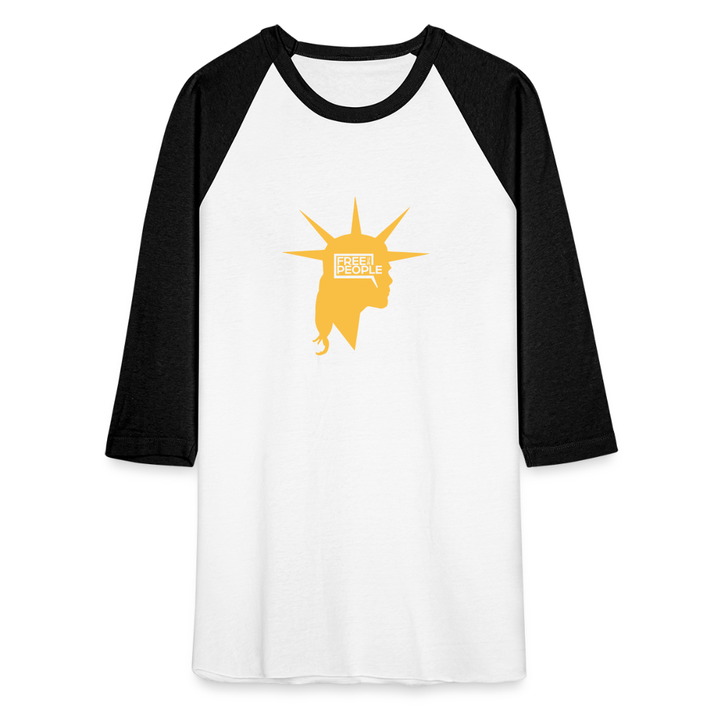 Liberty Head | Baseball Tee - white/black