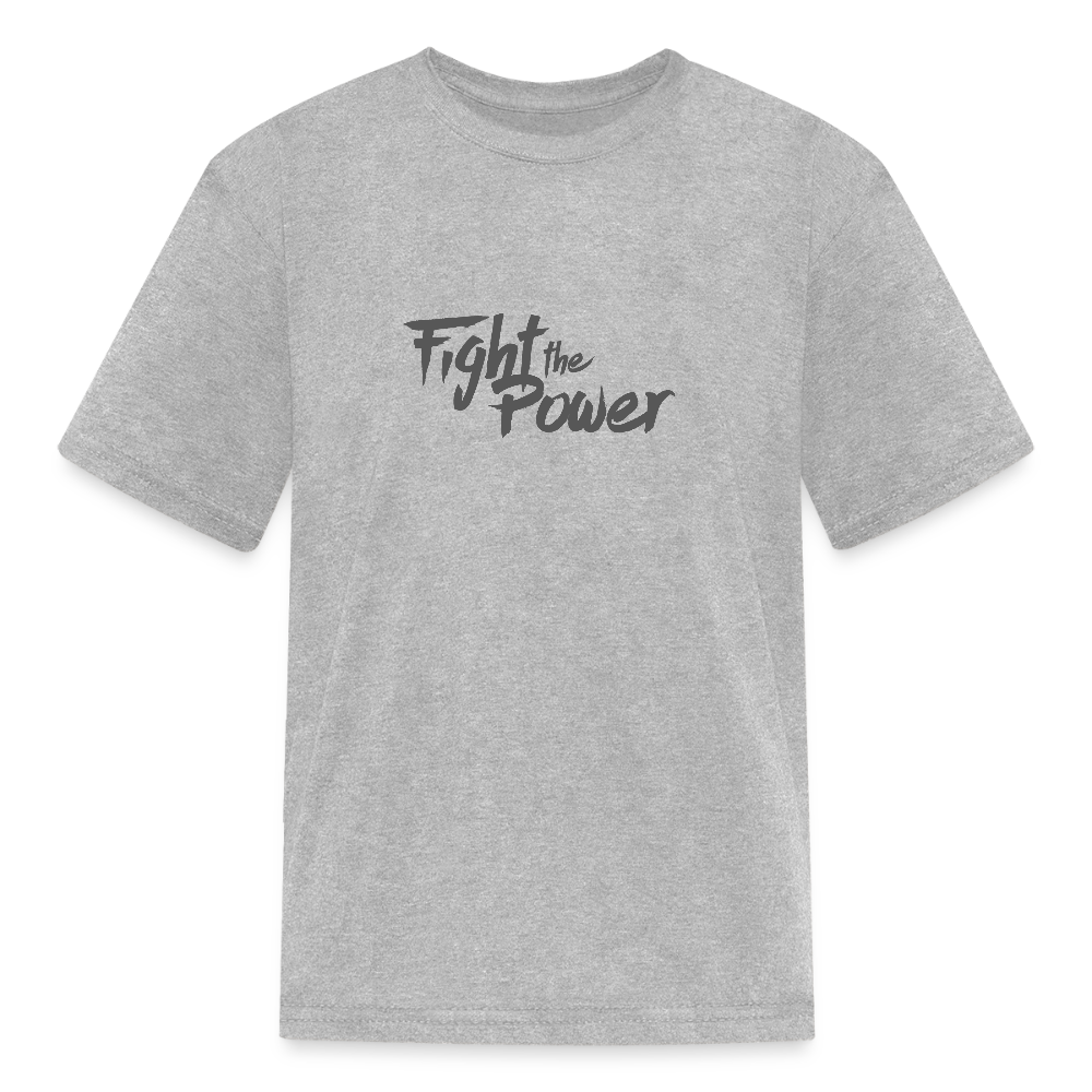 Fight the Power | Youth Tee - heather gray