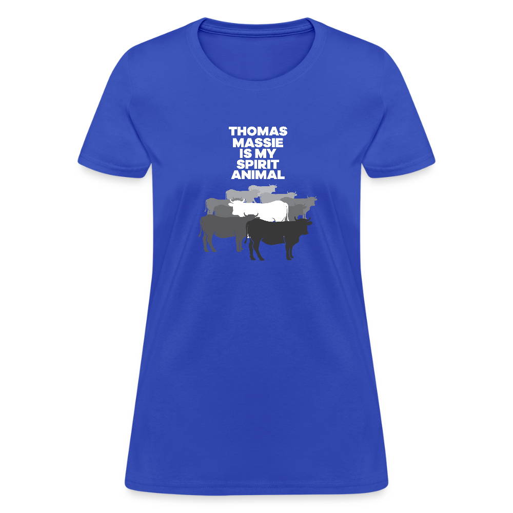 Thomas Massie Is My Spirit Animal | Women's Tee - royal blue