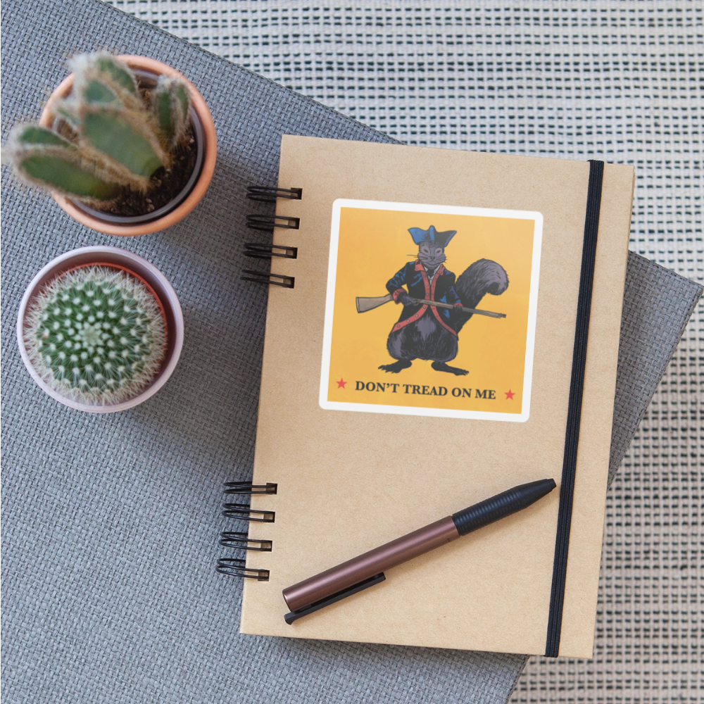 Peanut the Squirrel Sticker - white matte