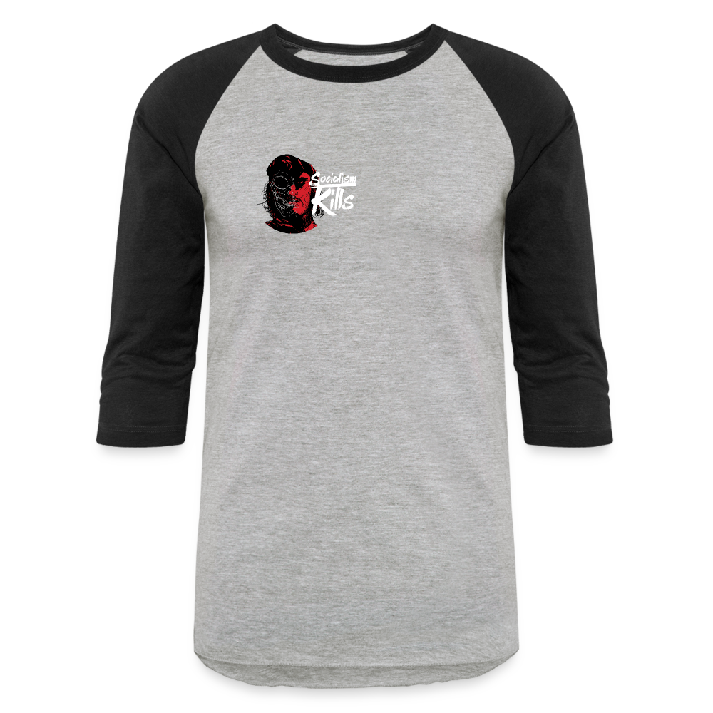 Socialism Kills | Baseball Tee - heather gray/black