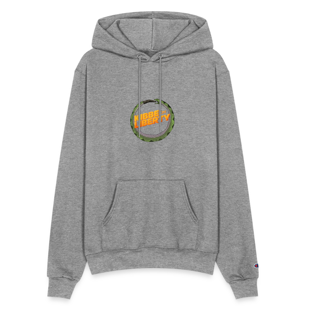 Kibbe on Liberty | Pullover Hoodie - heather gray