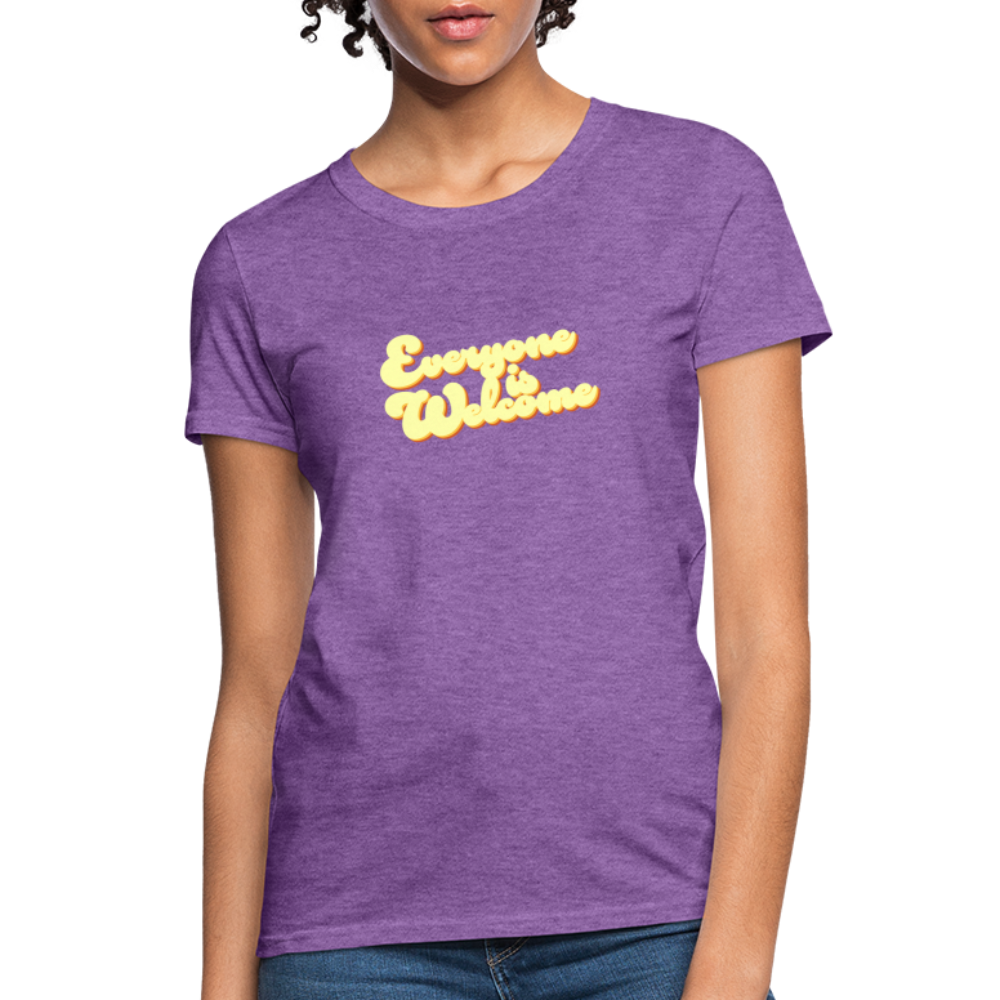 Everyone is Welcome | Women's Tee - purple heather