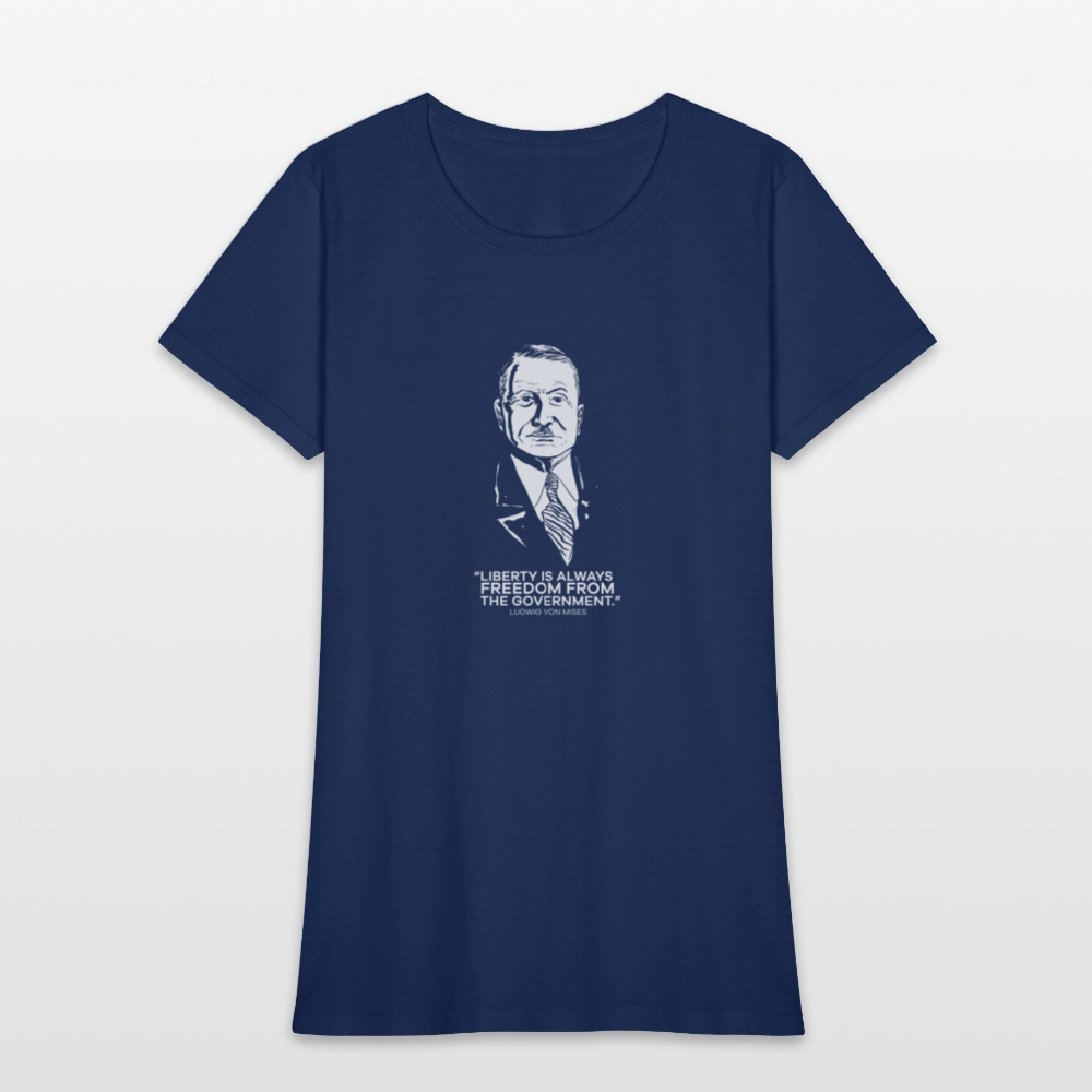 Ludwig von Mises Quote | Women's Tee -  blue dusk