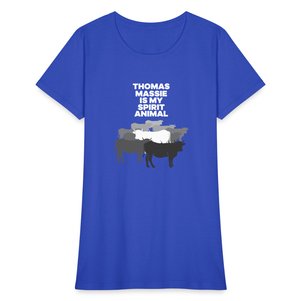Thomas Massie Is My Spirit Animal | Women's Tee - royal blue