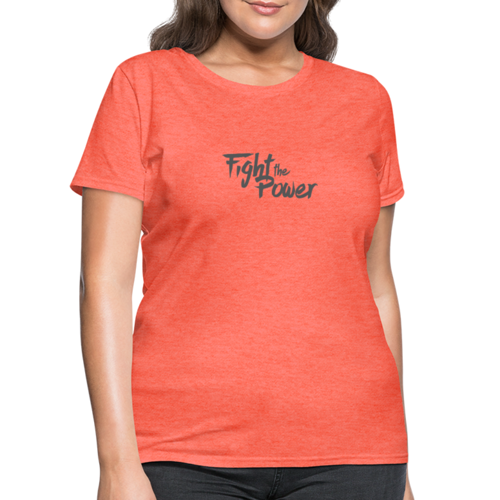 Fight the Power | Women's Tee - heather coral