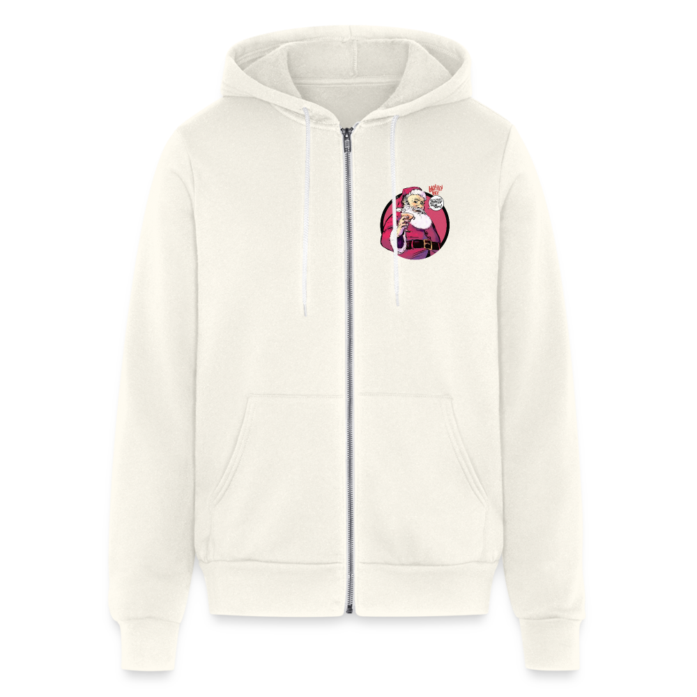 2023 Santa | Zip Hoodie - vintage white
