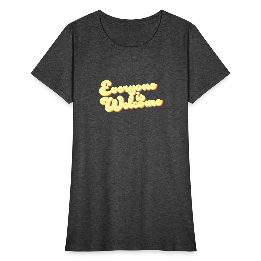 Everyone is Welcome | Women's Tee - heather black