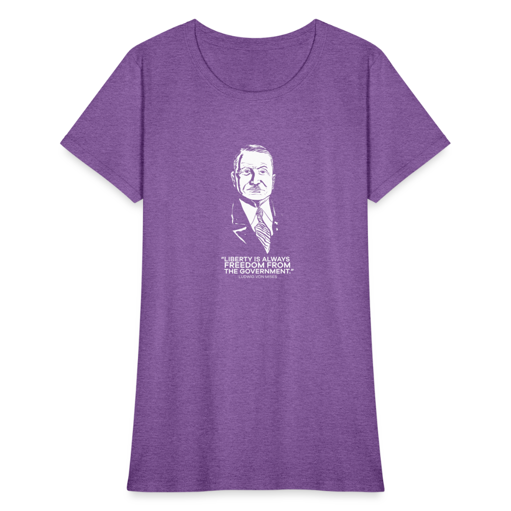 Ludwig von Mises Quote | Women's Tee - purple heather