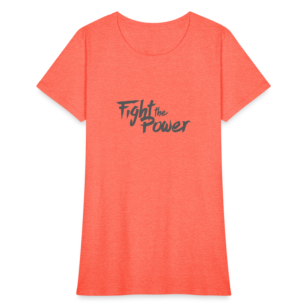 Fight the Power | Women's Tee - heather coral