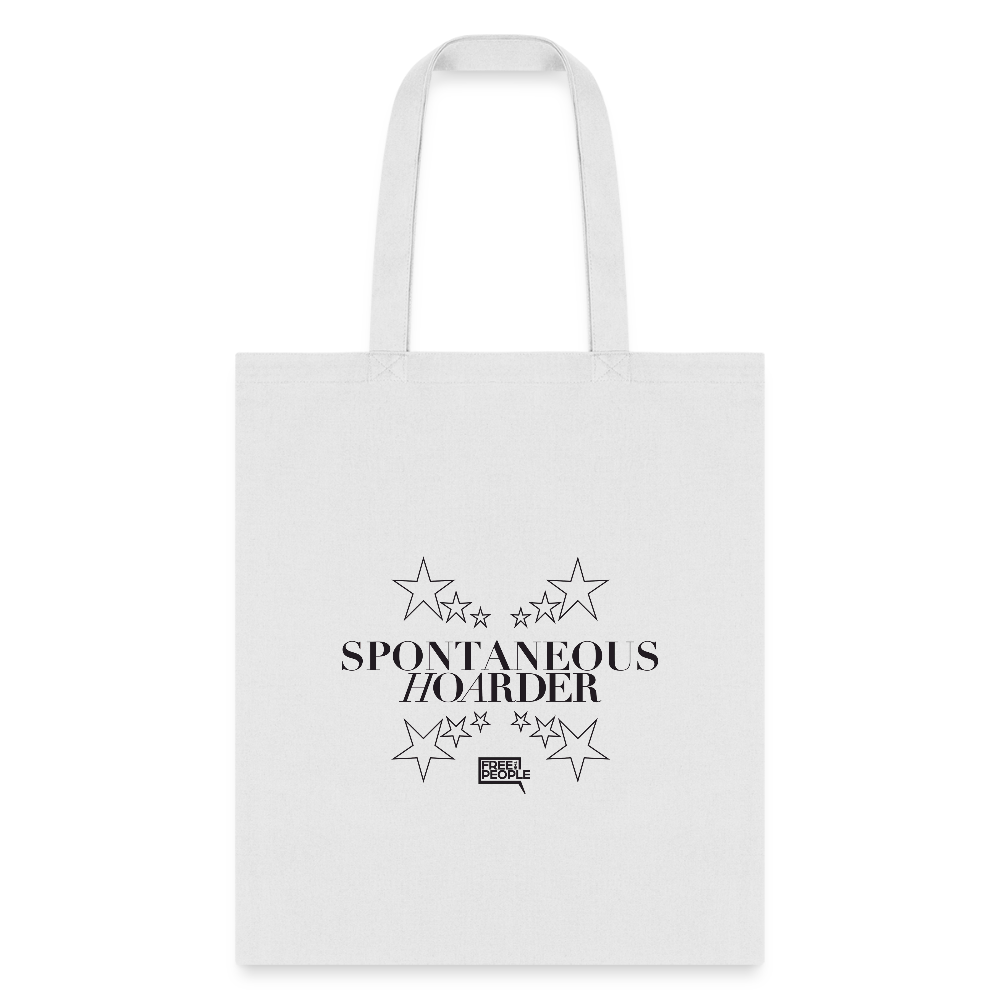 Spontaneous Hoarder | Tote Bag - white