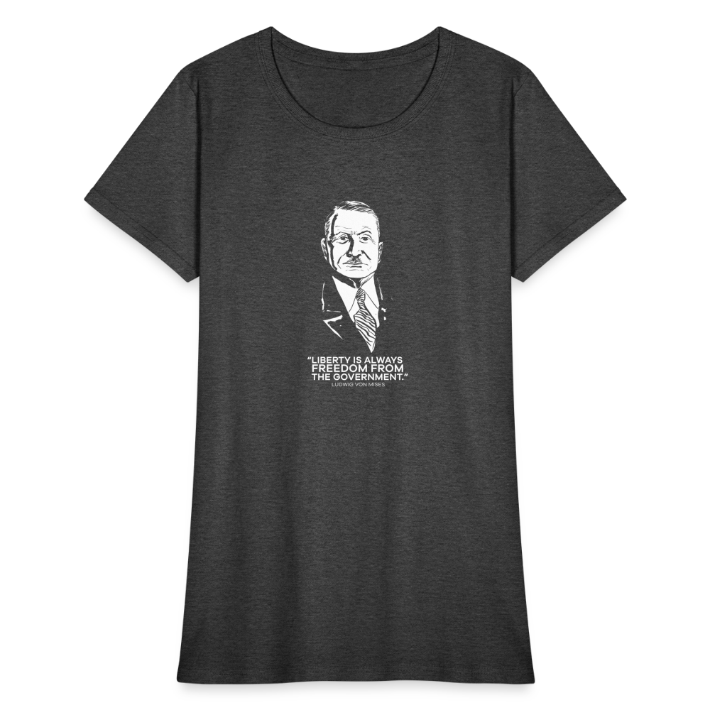 Ludwig von Mises Quote | Women's Tee - heather black