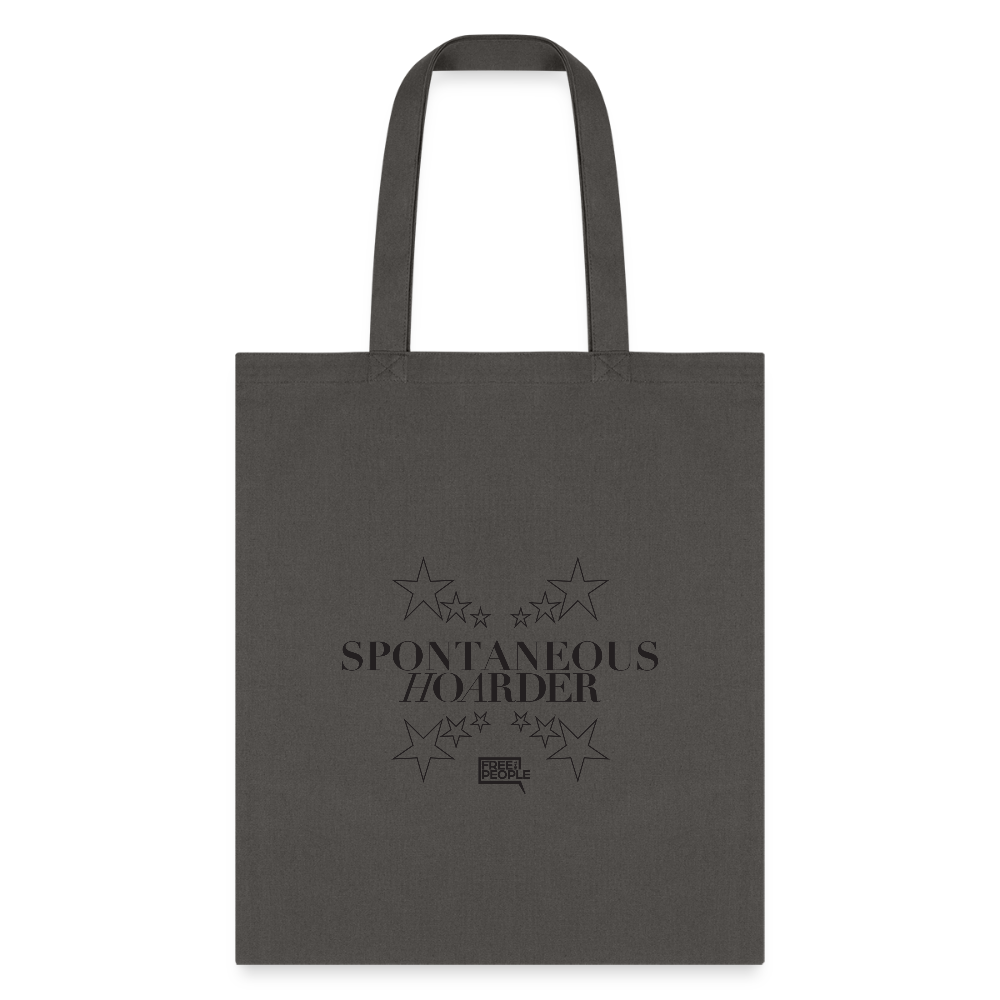 Spontaneous Hoarder | Tote Bag - charcoal