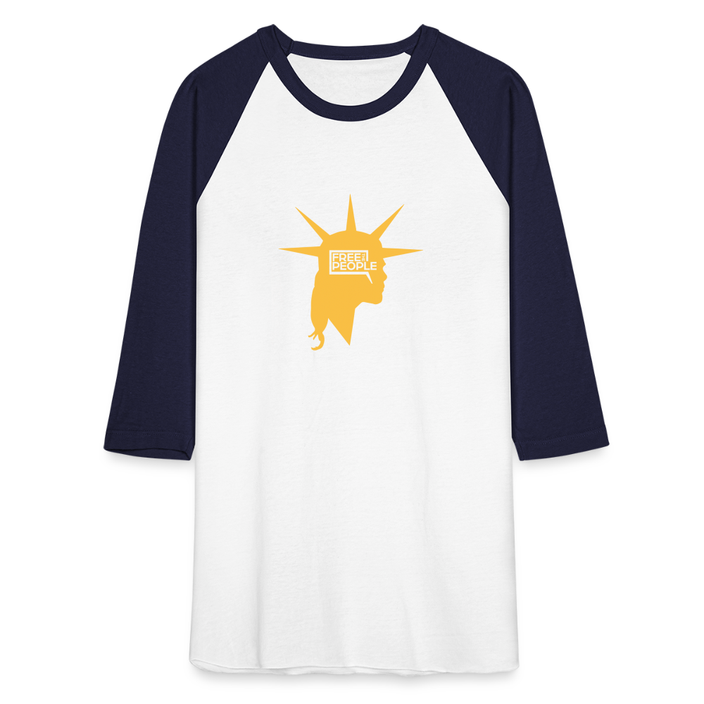 Liberty Head | Baseball Tee - white/navy