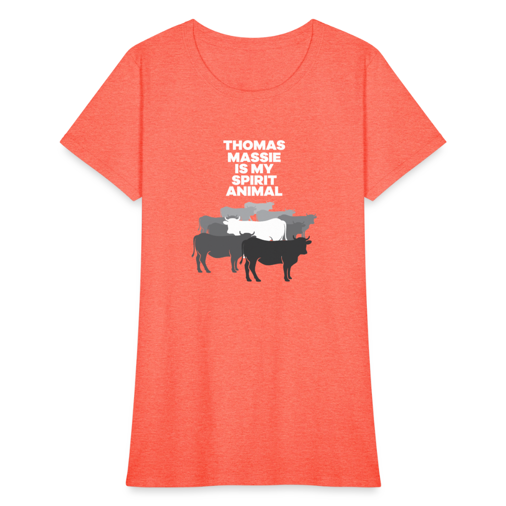 Thomas Massie Is My Spirit Animal | Women's Tee - heather coral