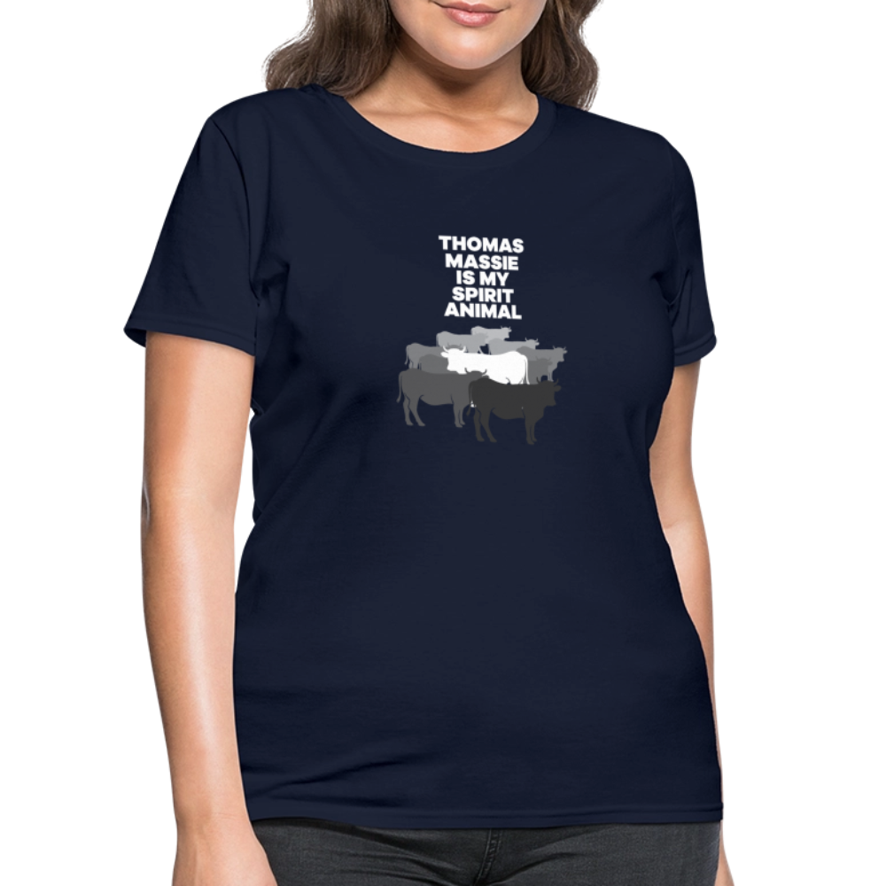 Thomas Massie Is My Spirit Animal | Women's Tee - navy