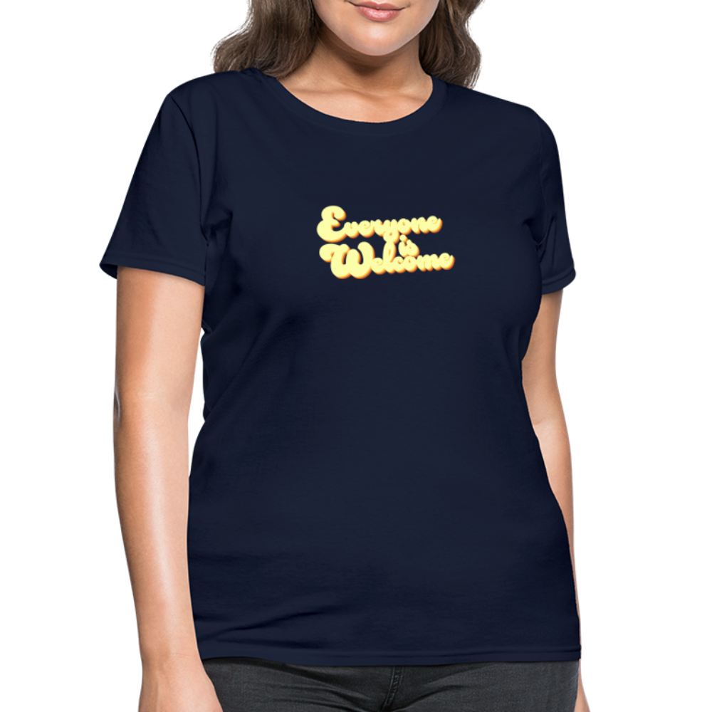 Everyone is Welcome | Women's Tee - navy