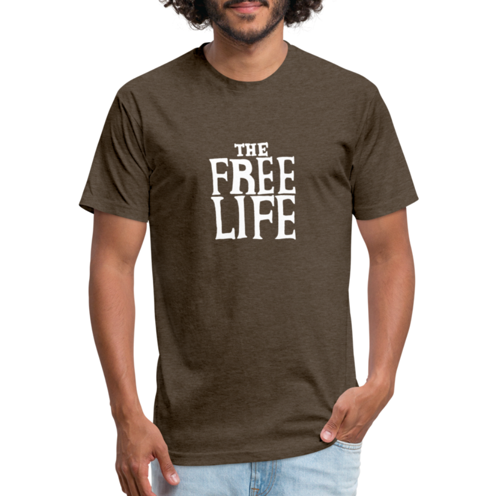 The Free Life | Men's Tee - heather espresso
