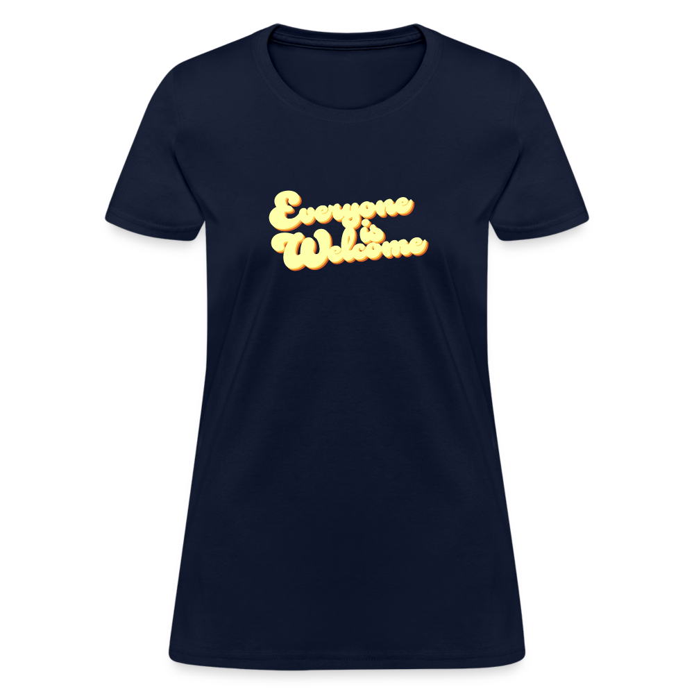 Everyone is Welcome | Women's Tee - navy