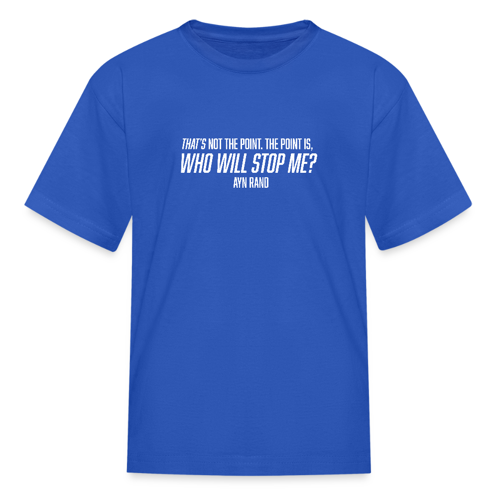 Ayn Rand Quote | Youth Tee - royal blue