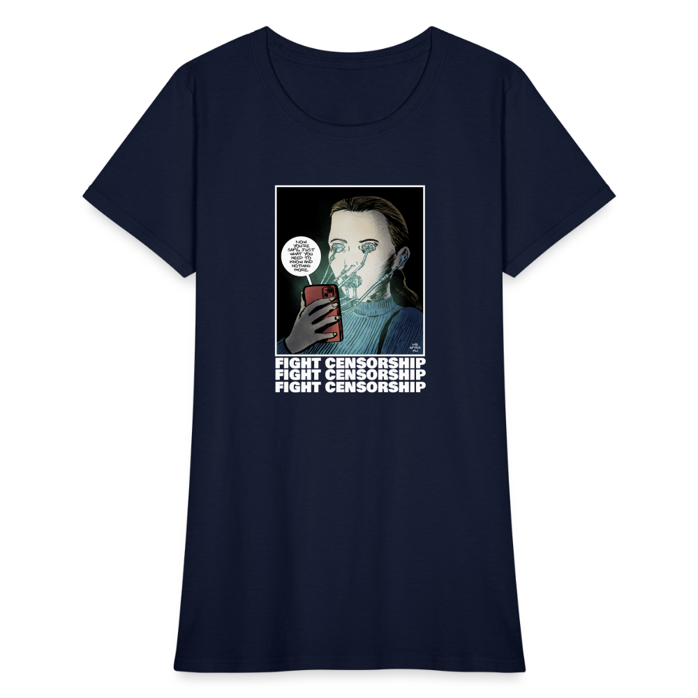 Fight Censorship | Women's Tee - navy