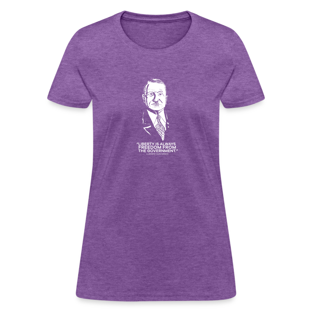 Ludwig von Mises Quote | Women's Tee - purple heather