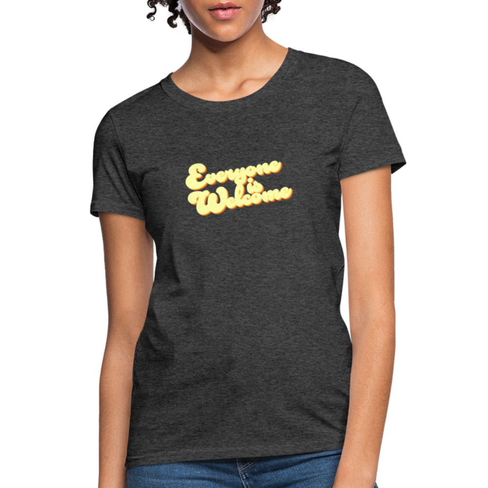Everyone is Welcome | Women's Tee - heather black