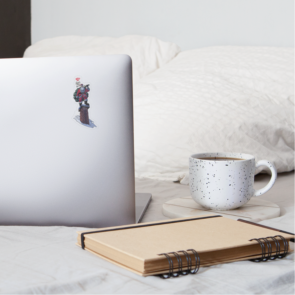 2024 Santa Sticker - transparent glossy