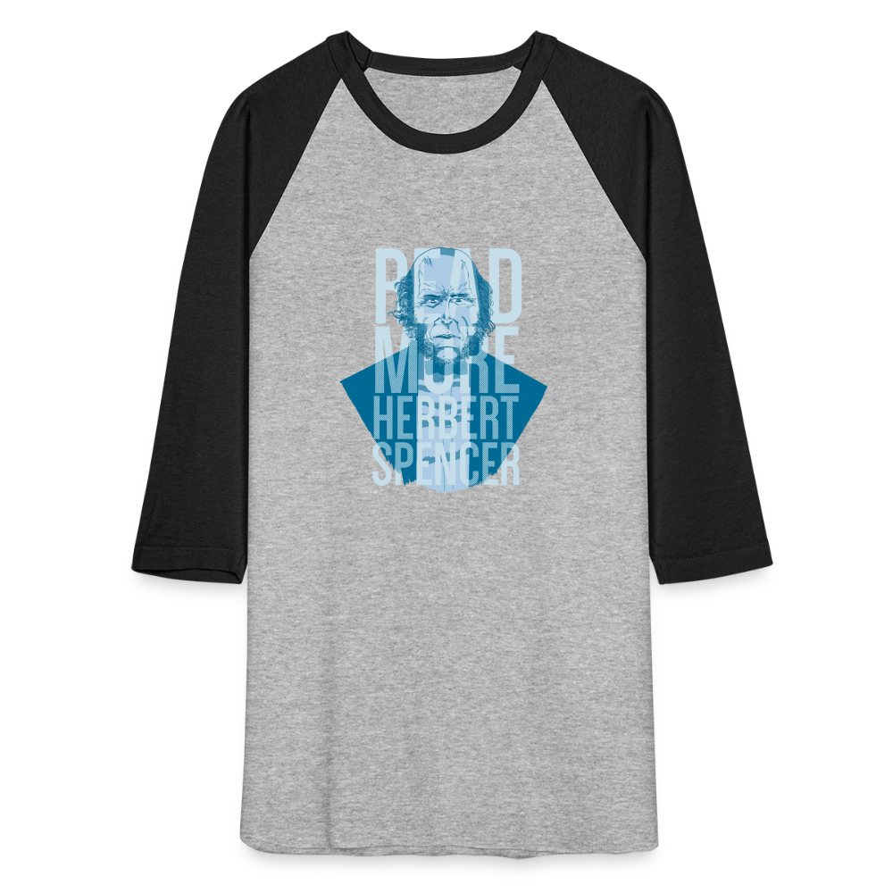 Read More Spencer | Baseball Tee - heather gray/black