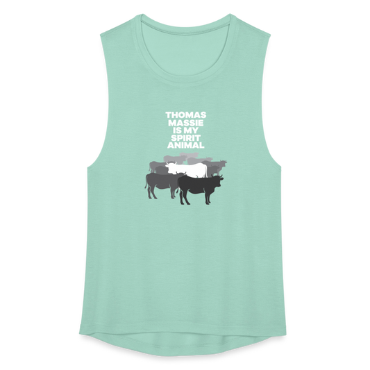 Thomas Massie Is My Spirit Animal | Women's Muscle Tank - dusty mint blue