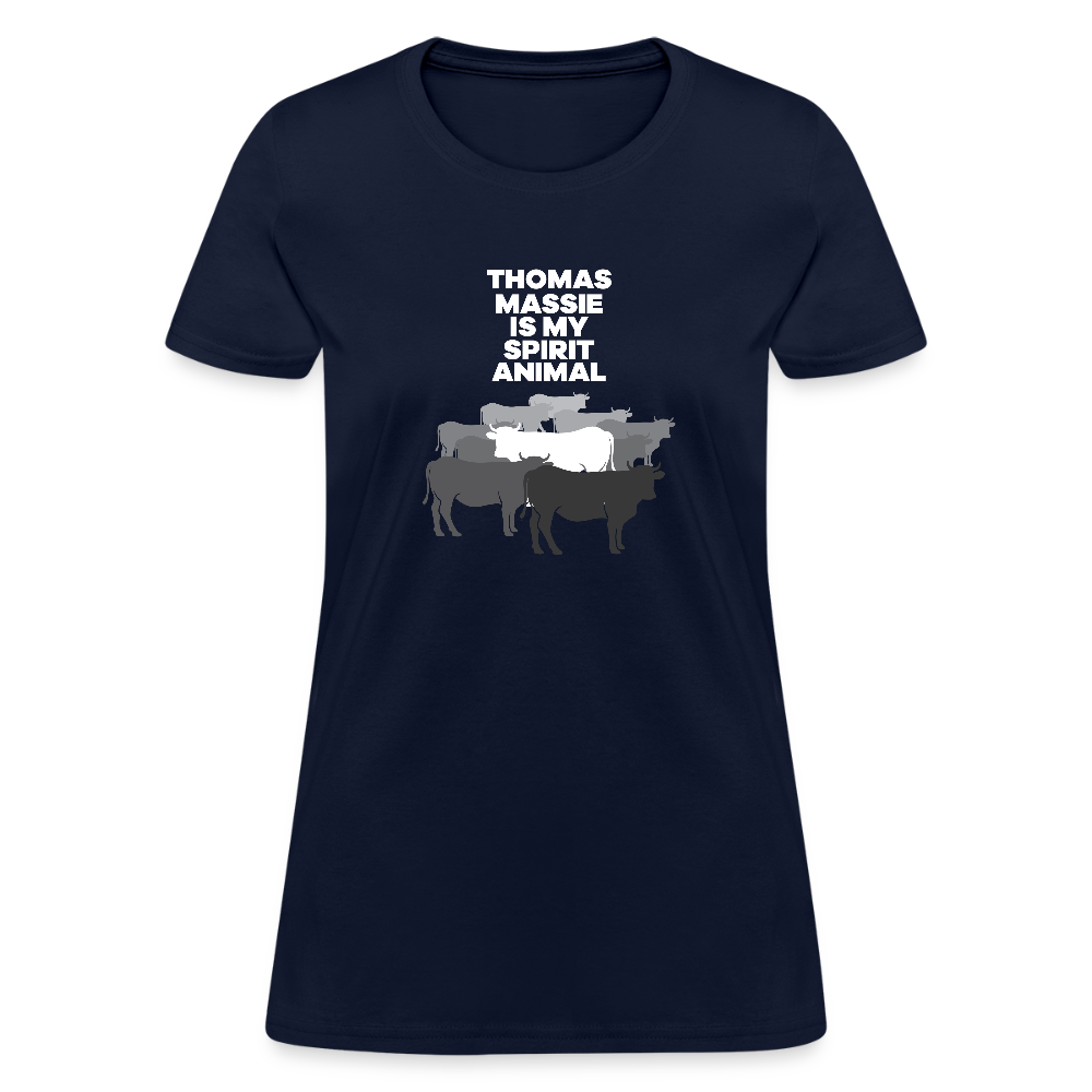 Thomas Massie Is My Spirit Animal | Women's Tee - navy