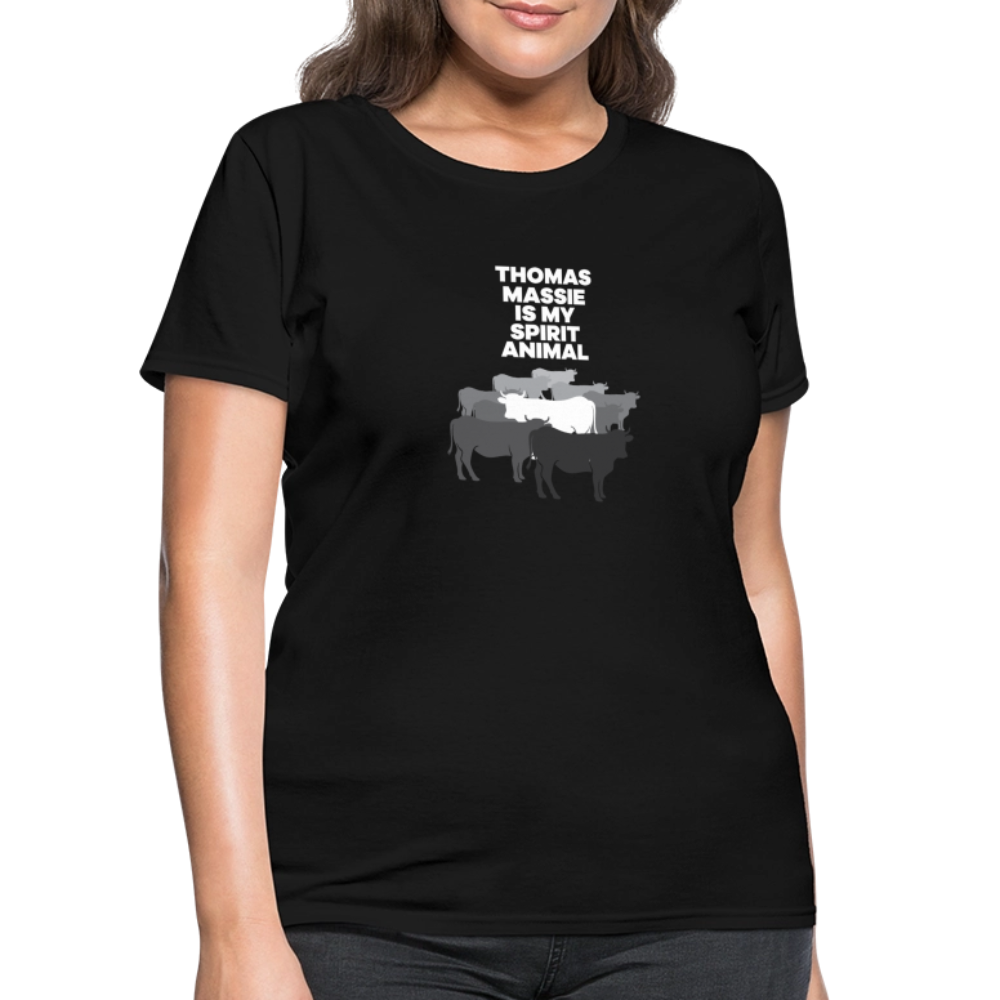 Thomas Massie Is My Spirit Animal | Women's Tee - black
