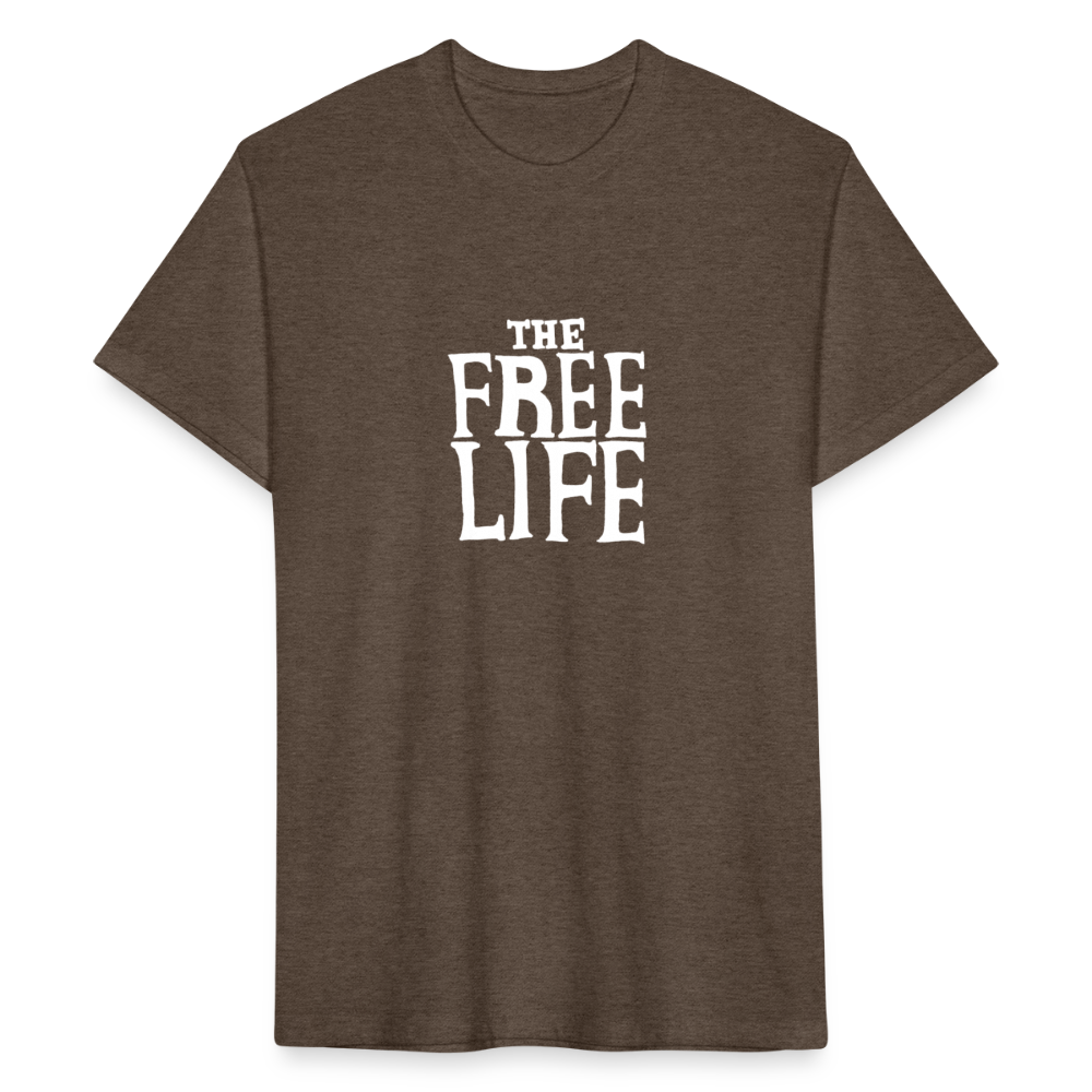 The Free Life | Men's Tee - heather espresso