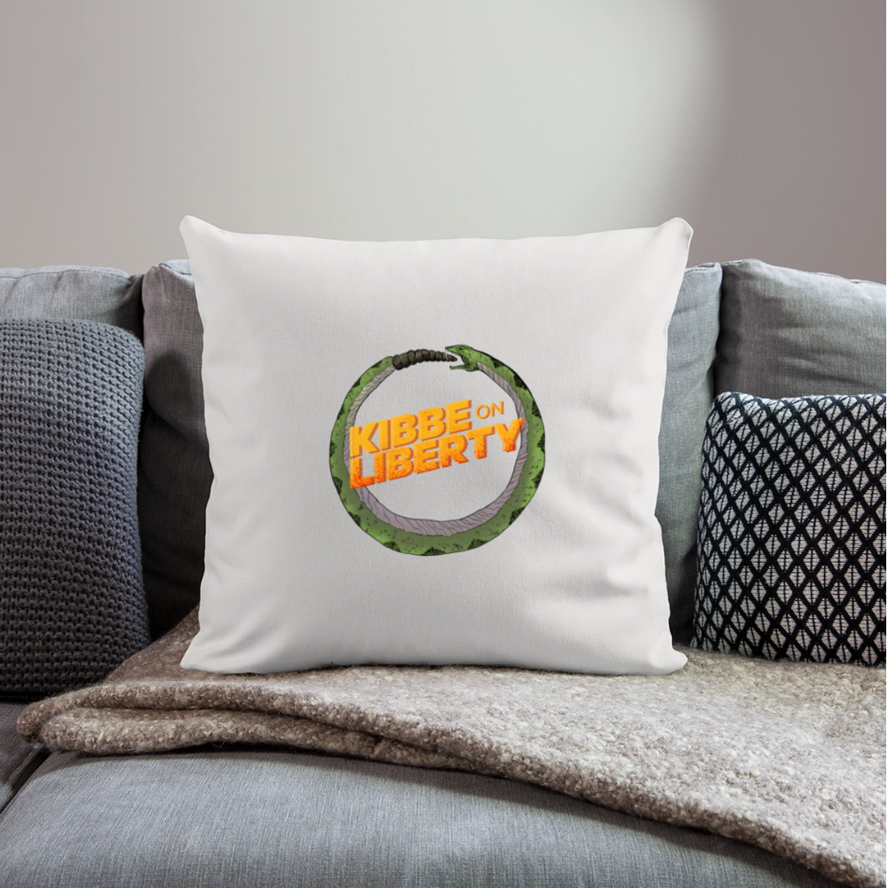 Kibbe on Liberty | Throw Pillow Cover - natural white
