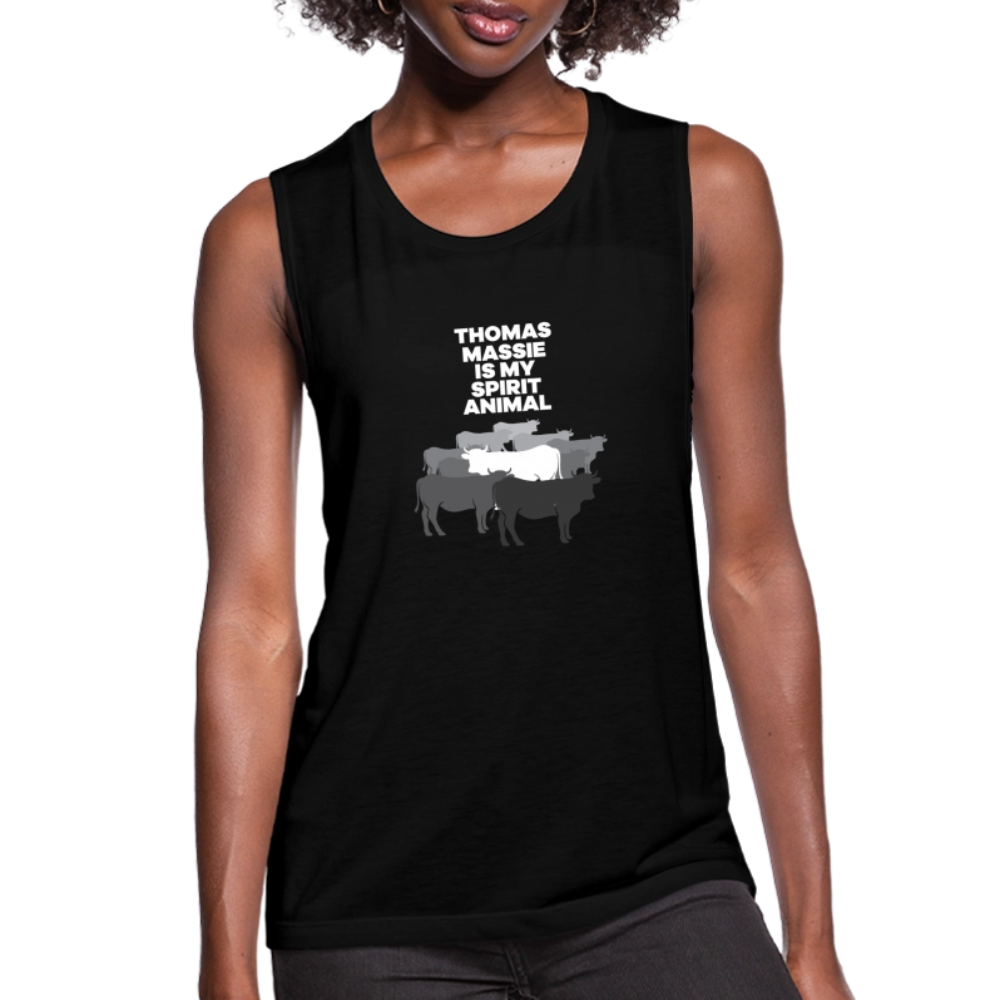 Thomas Massie Is My Spirit Animal | Women's Muscle Tank - black