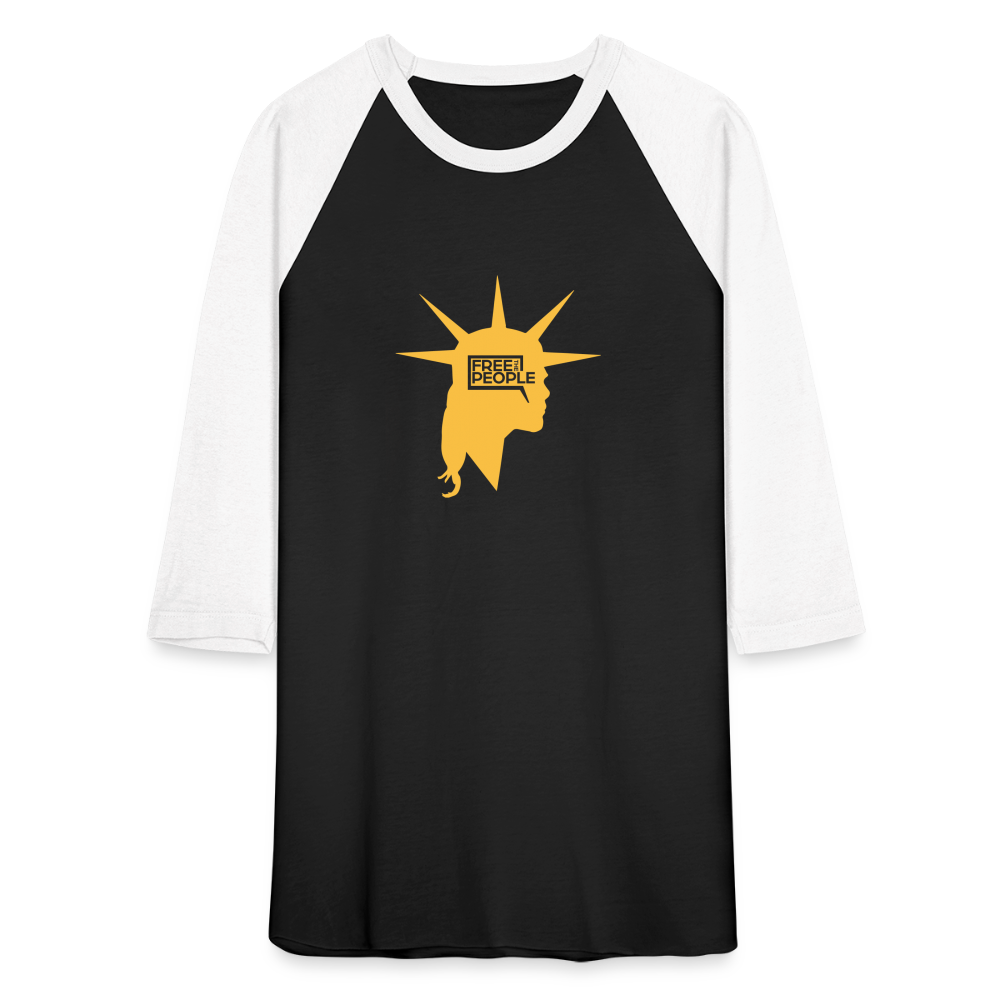 Liberty Head | Baseball Tee - black/white