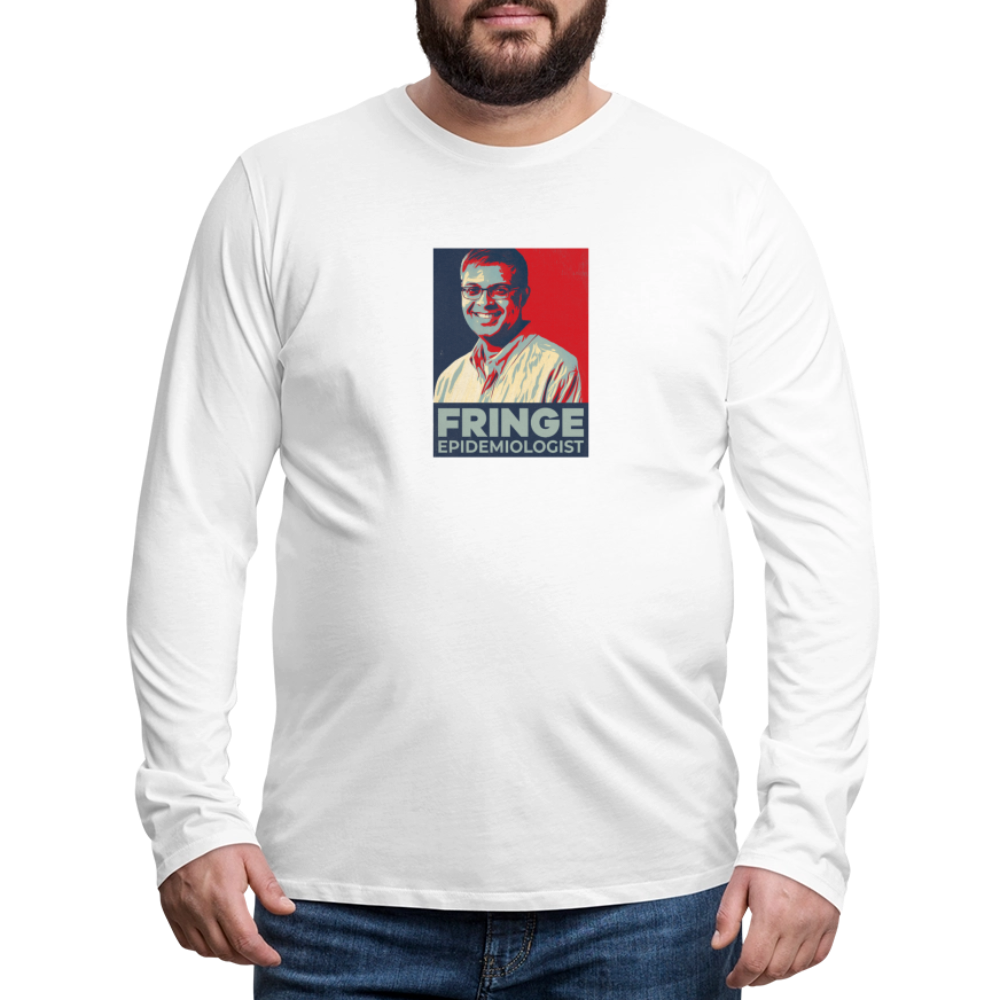 Fringe Epidemiologist | Men's Long Sleeve Tee - white