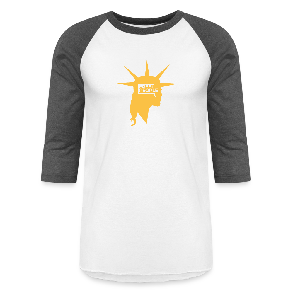 Liberty Head | Baseball Tee - white/charcoal