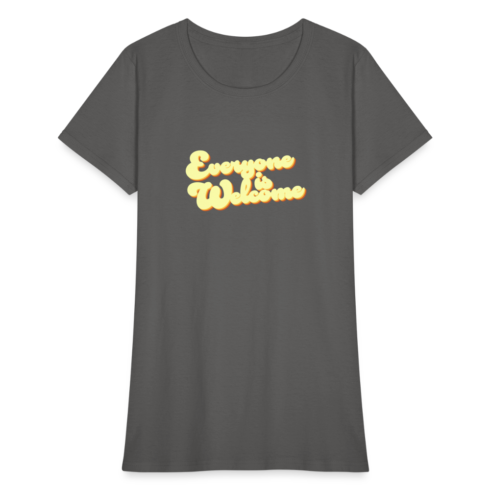 Everyone is Welcome | Women's Tee - charcoal