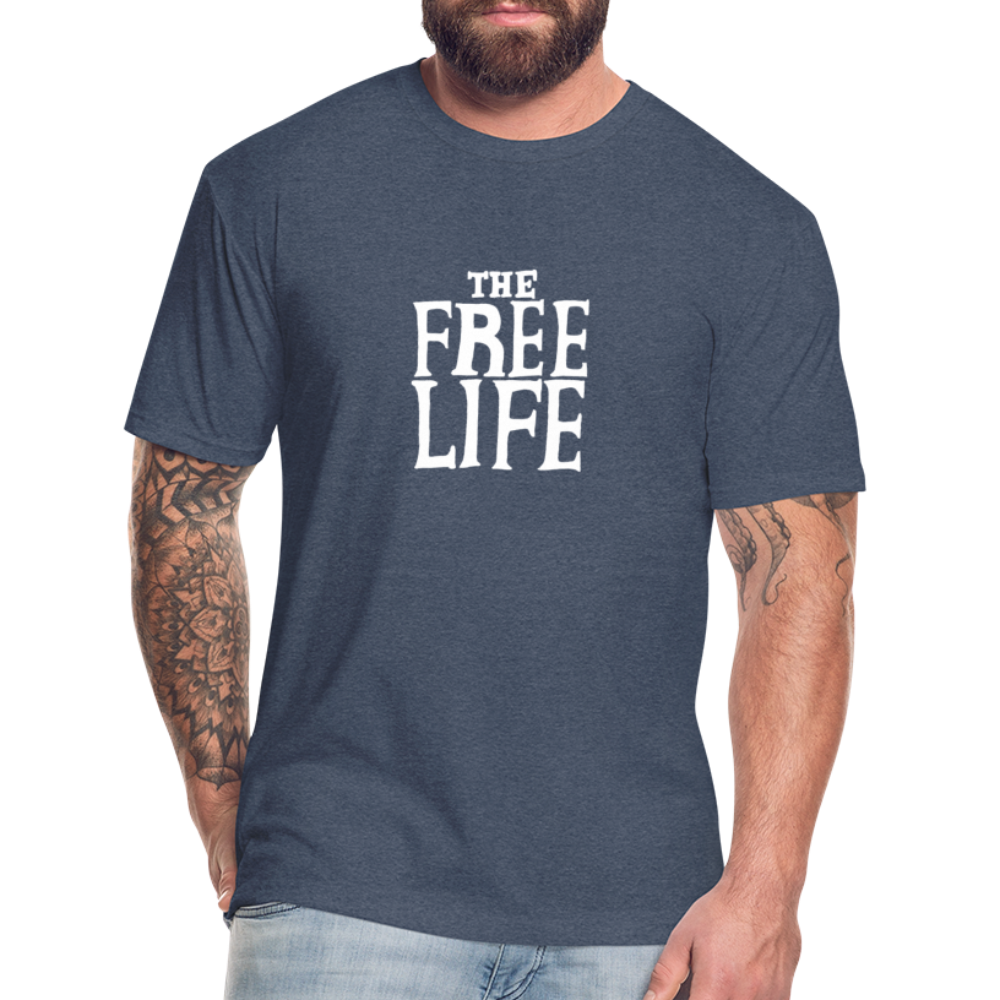 The Free Life | Men's Tee - heather navy