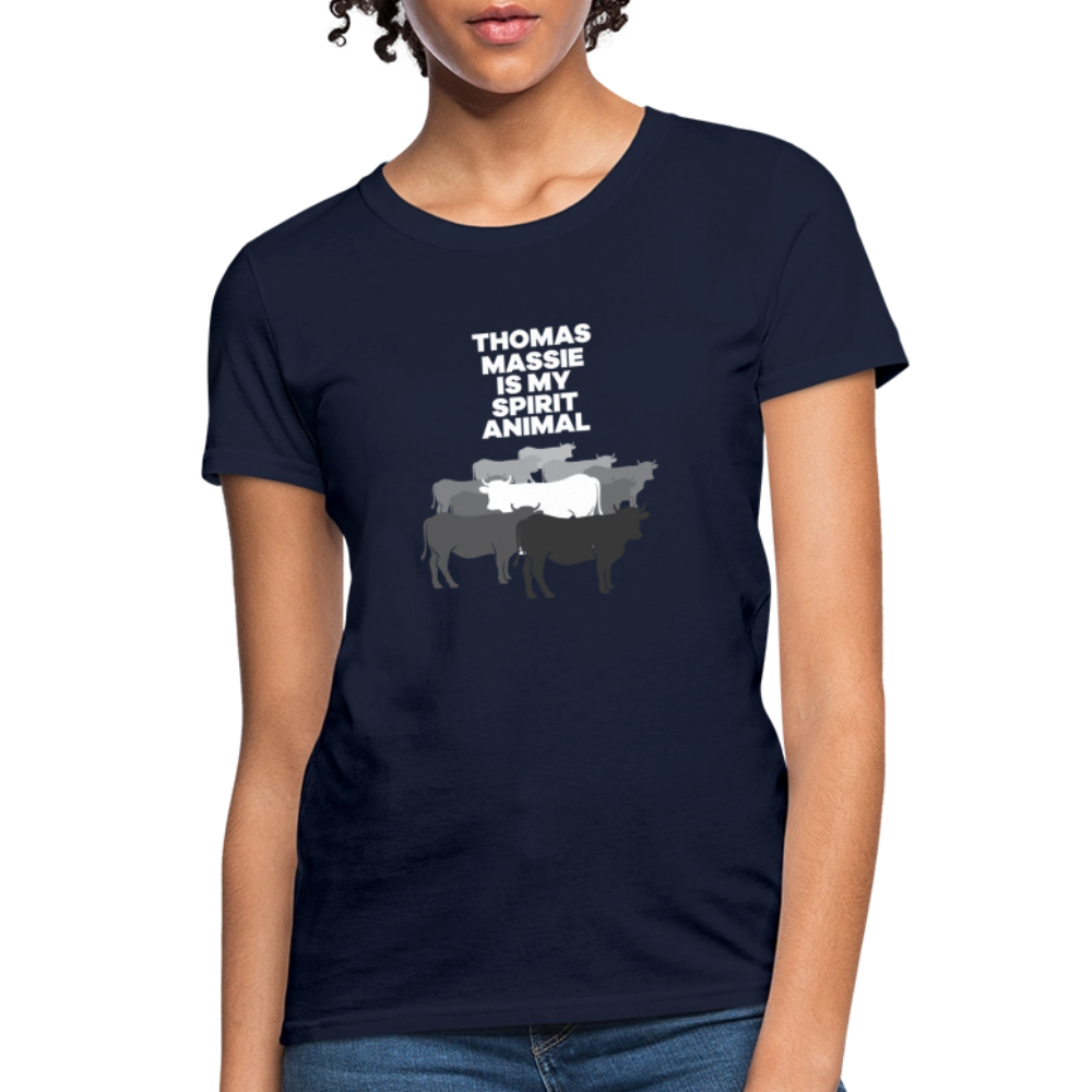 Thomas Massie Is My Spirit Animal | Women's Tee - navy