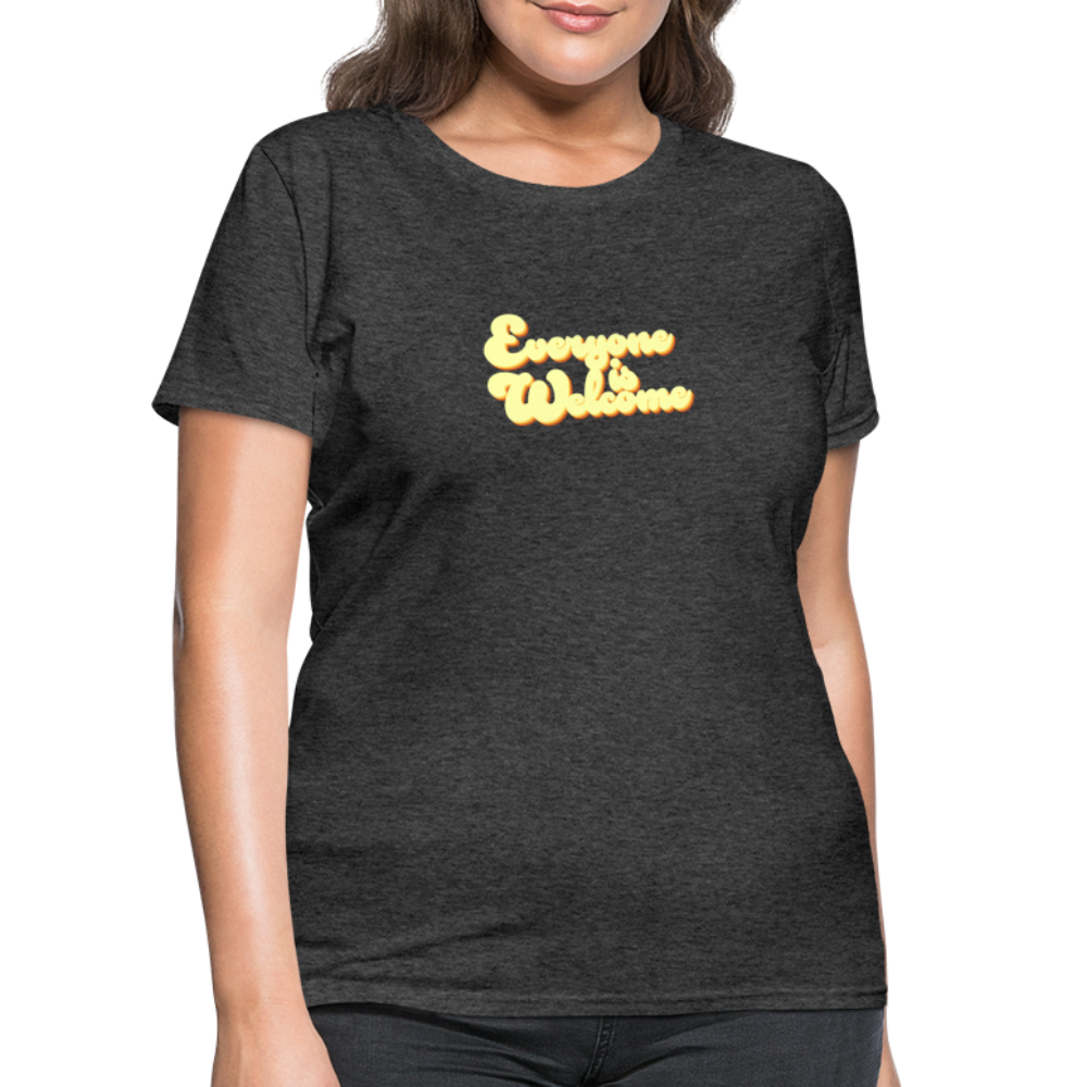 Everyone is Welcome | Women's Tee - heather black