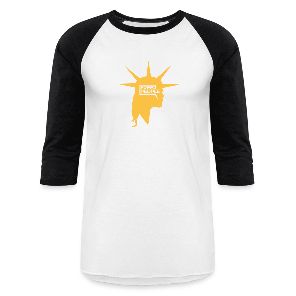 Liberty Head | Baseball Tee - white/black