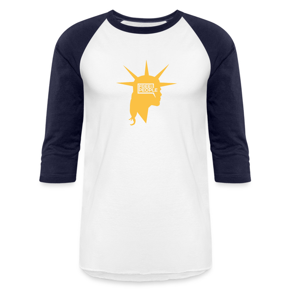 Liberty Head | Baseball Tee - white/navy