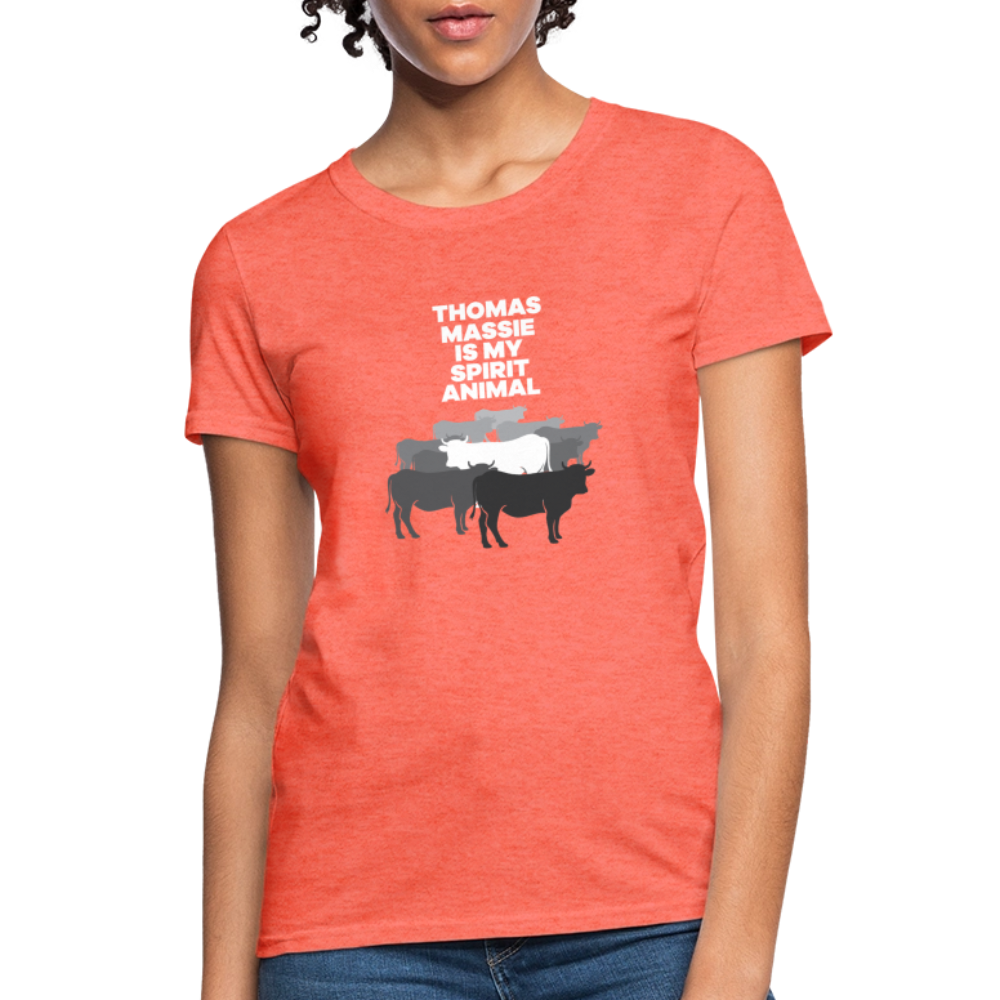 Thomas Massie Is My Spirit Animal | Women's Tee - heather coral