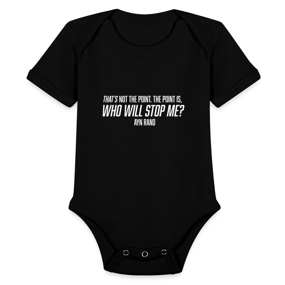 Ayn Rand Quote | Baby Onesie - black