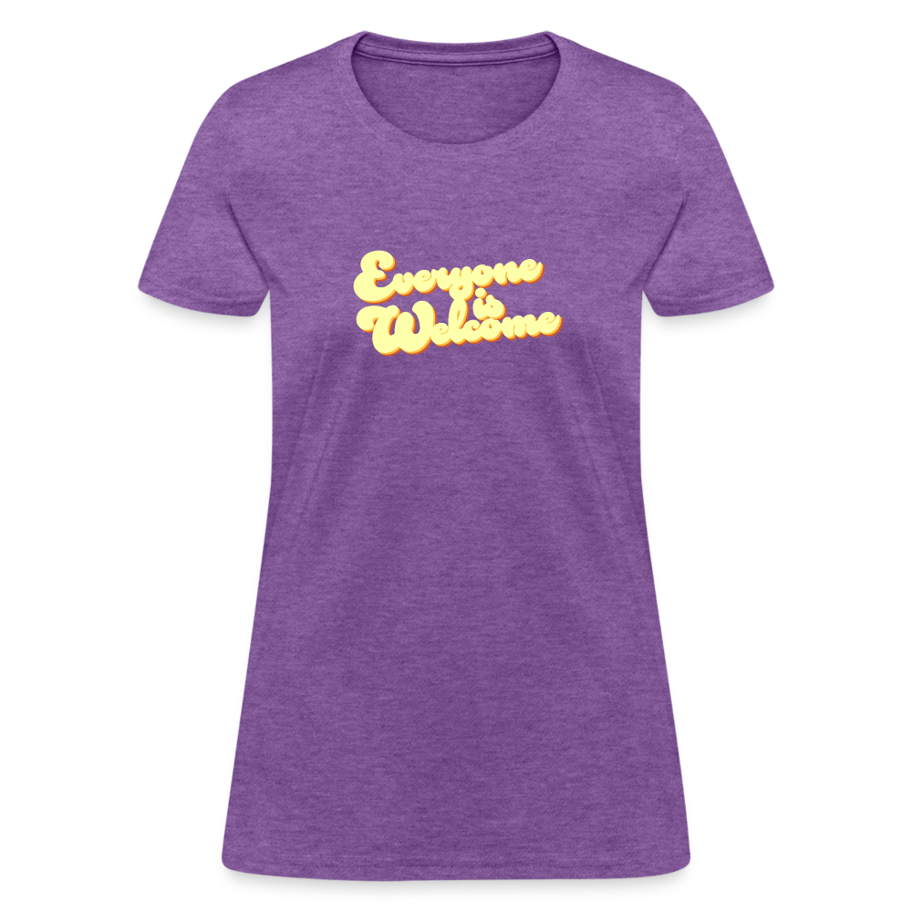 Everyone is Welcome | Women's Tee - purple heather